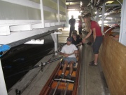 The water basin rowing simulator at the neighbor club _Seeclub Zurich_
